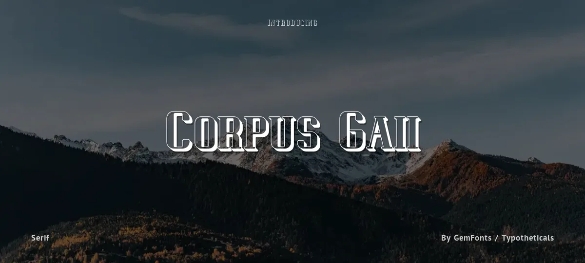 Corpus Gaii font preview