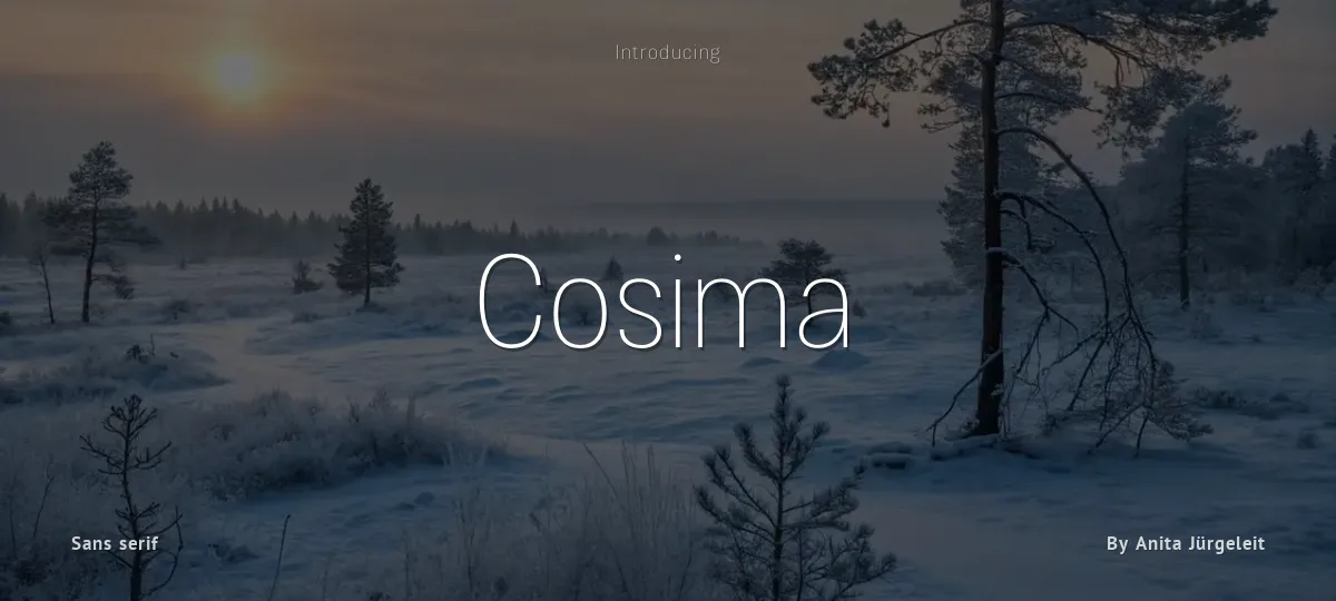 Cosima font preview