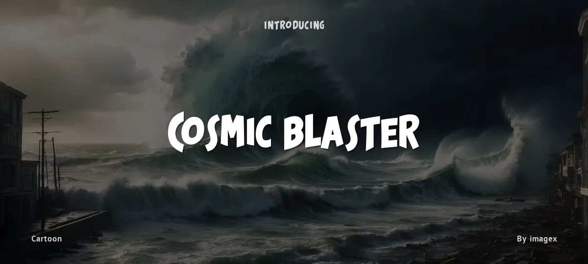 Cosmic Blaster font preview