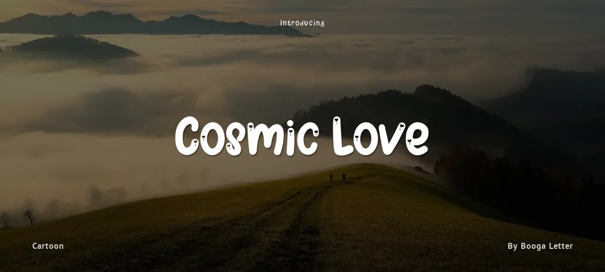 Cosmic Love font preview