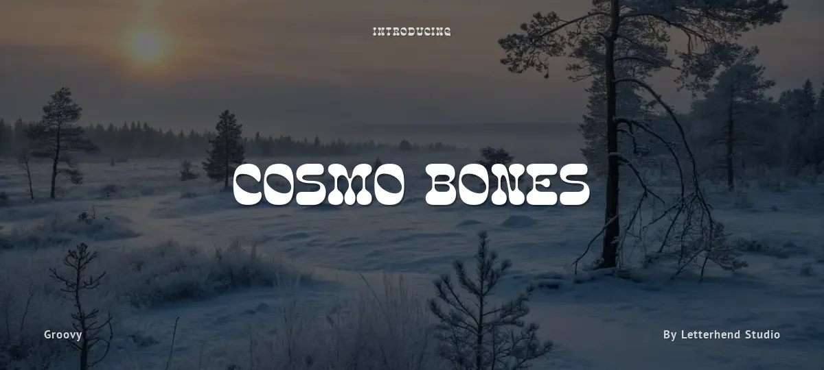 Cosmo Bones font preview