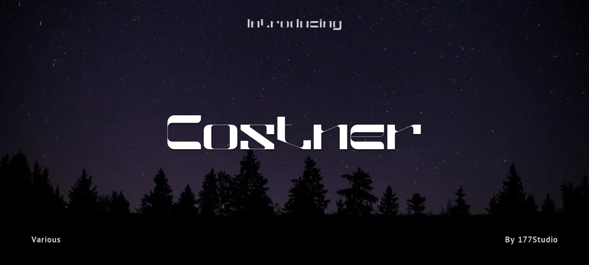 Costner font preview
