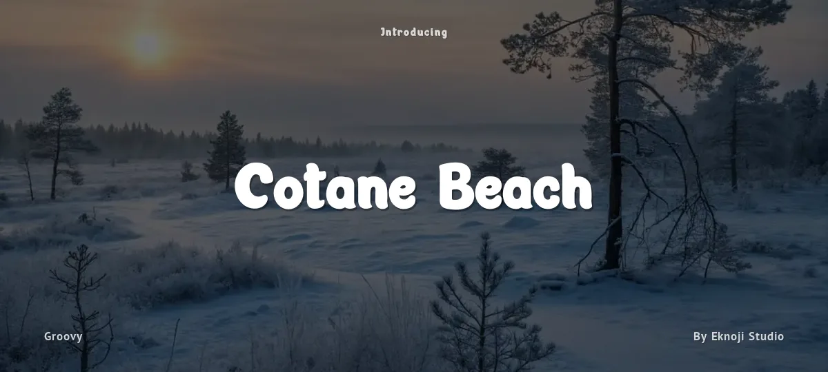 Cotane Beach font preview