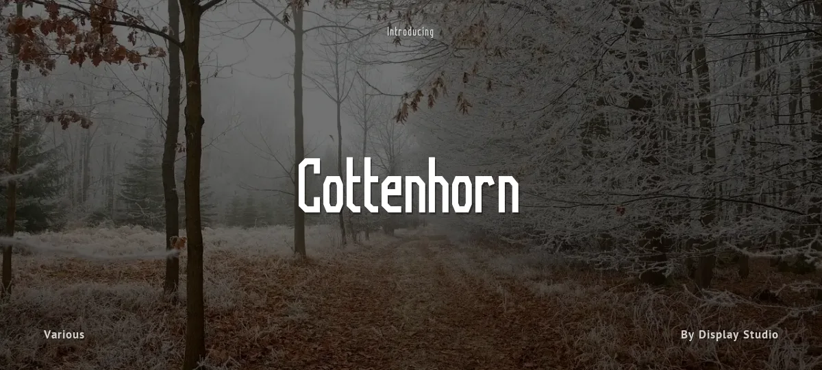 Cottenhorn font preview