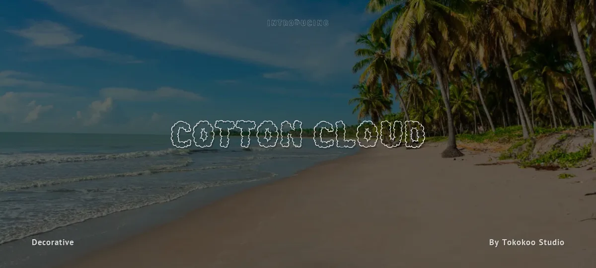 Cotton Cloud font preview