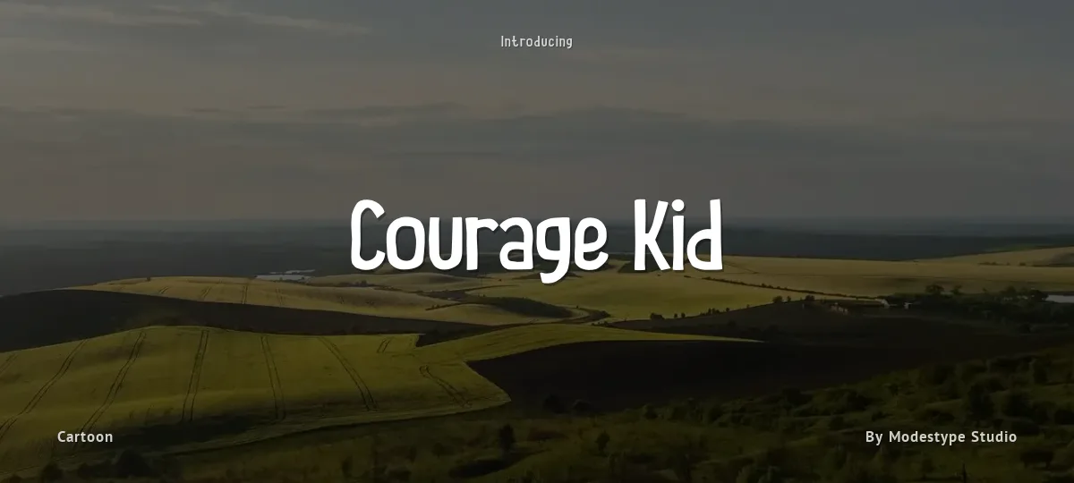 Courage Kid font preview