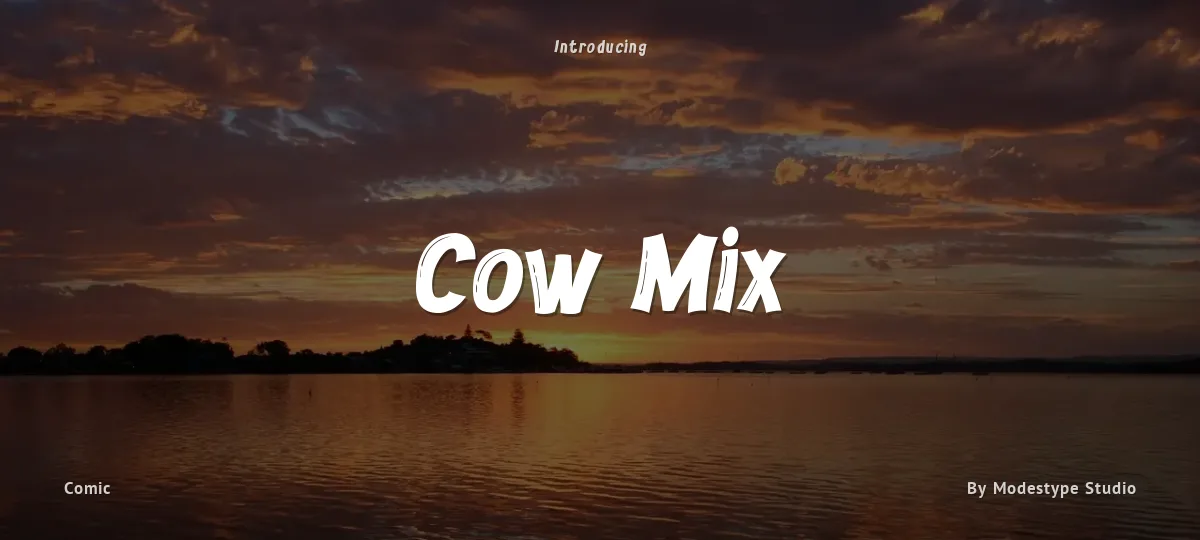 Cow Mix font preview