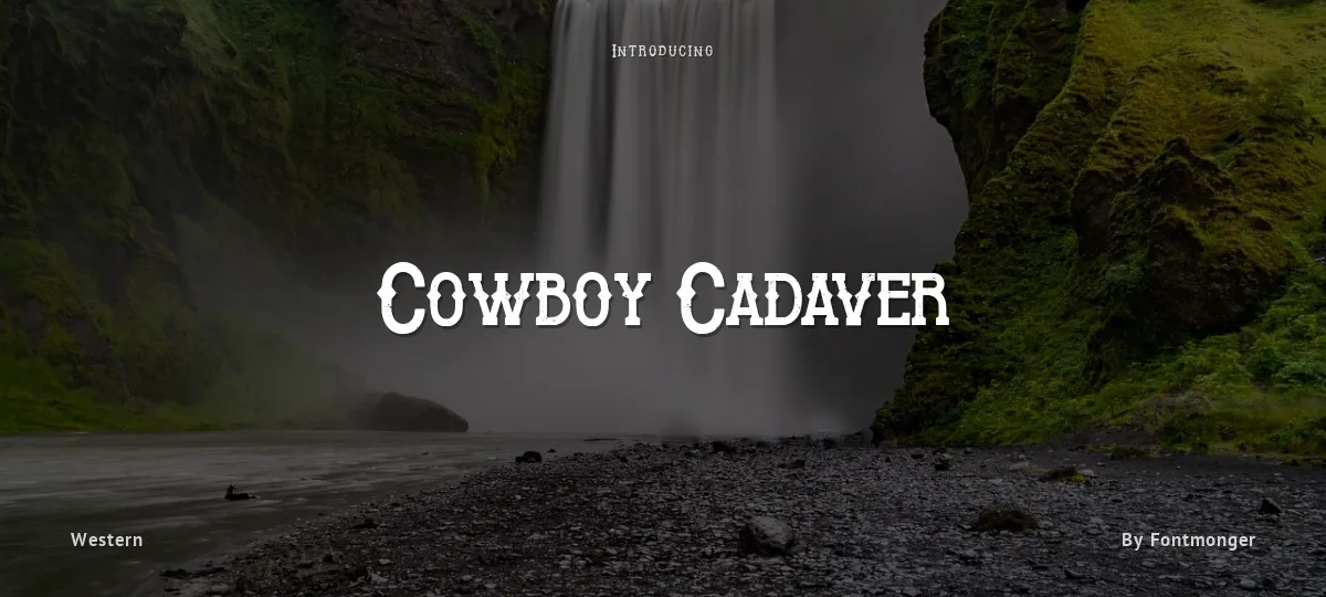 Cowboy Cadaver font preview