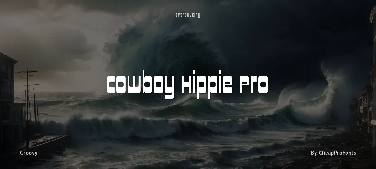 Cowboy Hippie Pro font preview