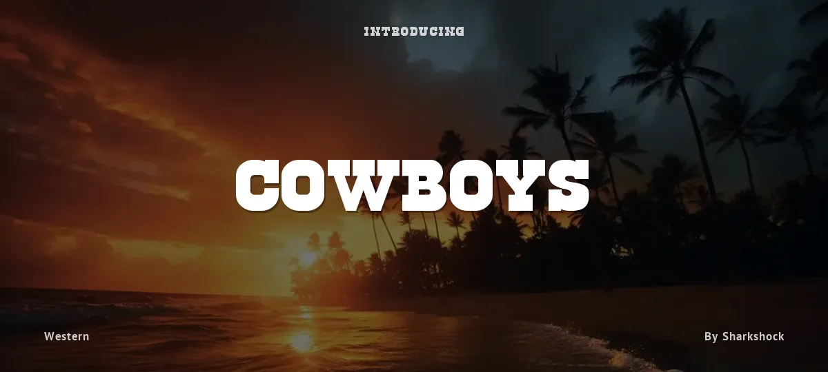 Cowboys font preview