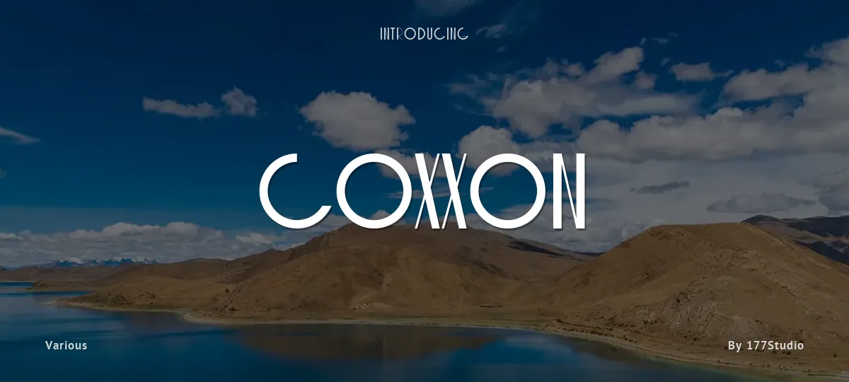 Coxxon font preview
