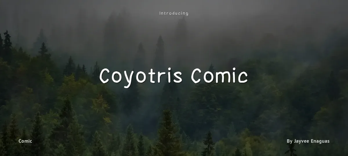 Coyotris Comic font preview