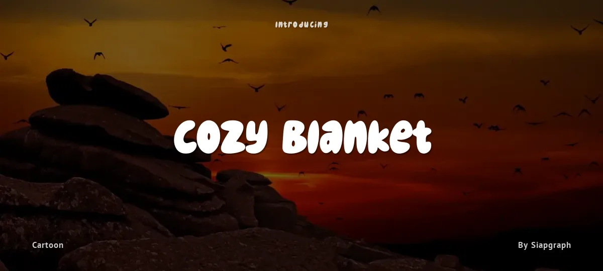 Cozy Blanket font preview