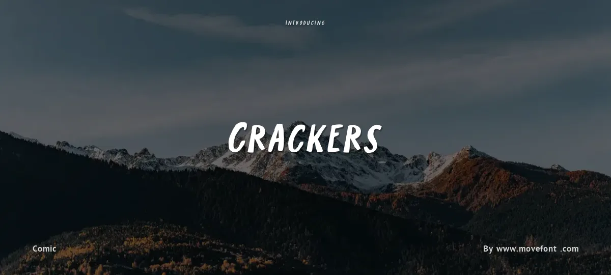 Crackers font preview