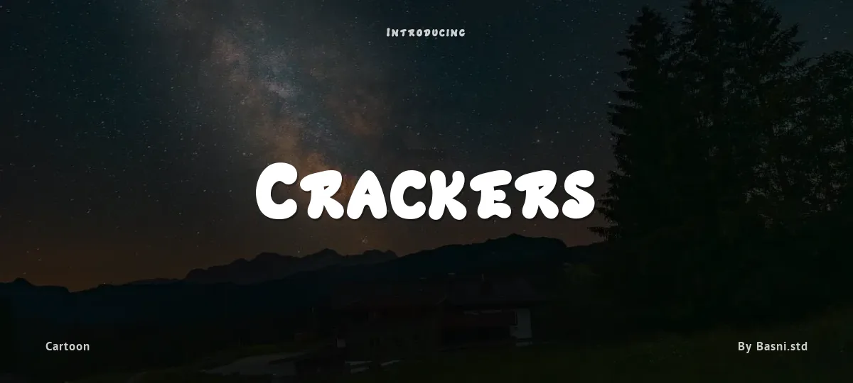 Crackers font preview
