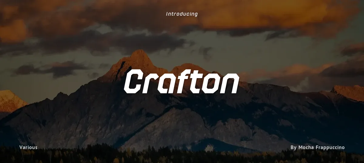 Crafton font preview