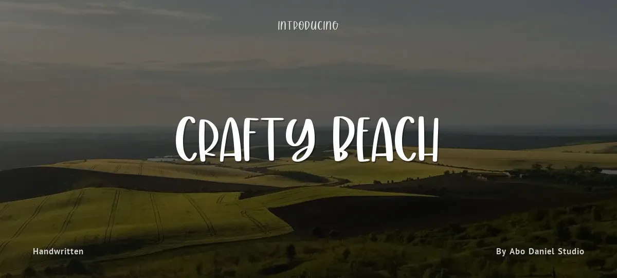 Crafty Beach font preview