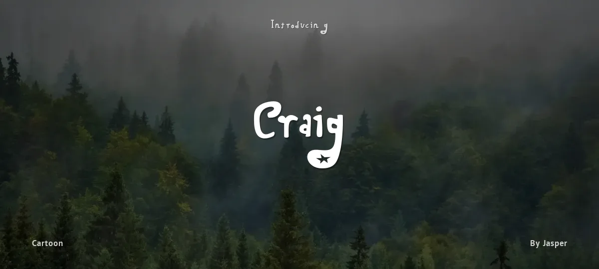 Craig font preview