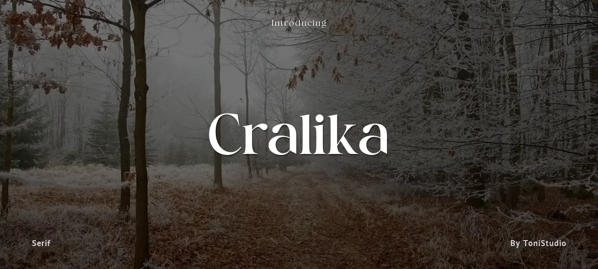 Cralika font preview