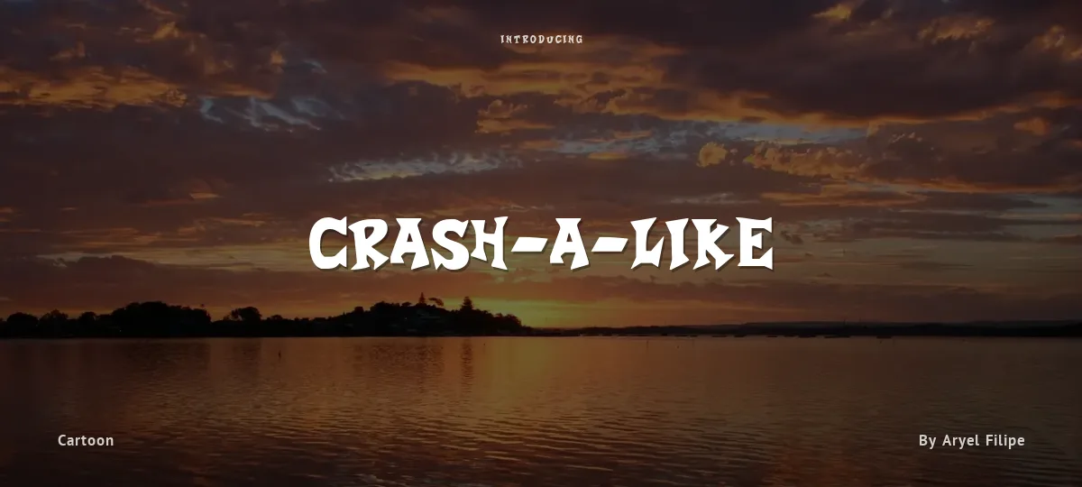 Crash-a-Like font preview