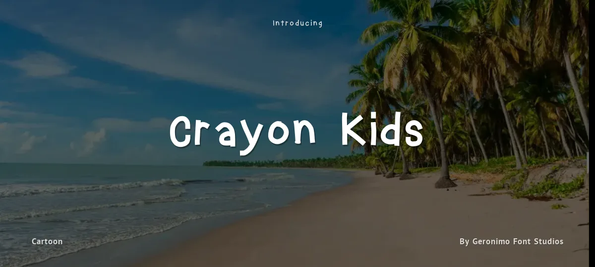 Crayon Kids font preview