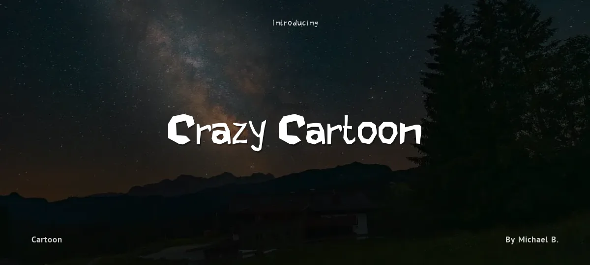Crazy Cartoon font preview