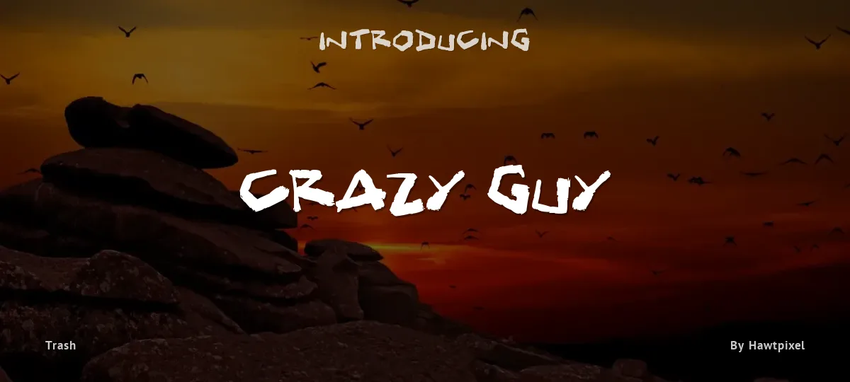 Crazy Guy font preview
