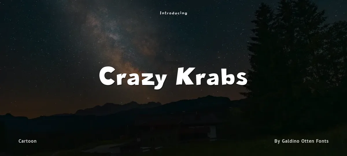 Crazy Krabs font preview