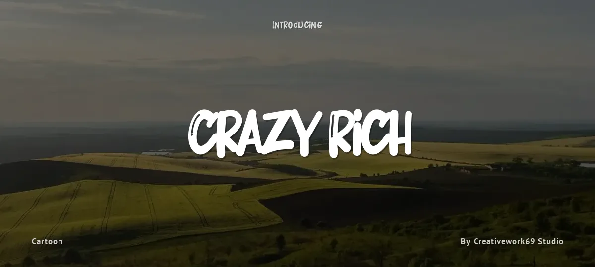 Crazy Rich font preview