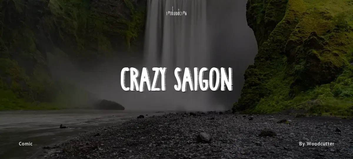 Crazy Saigon font preview