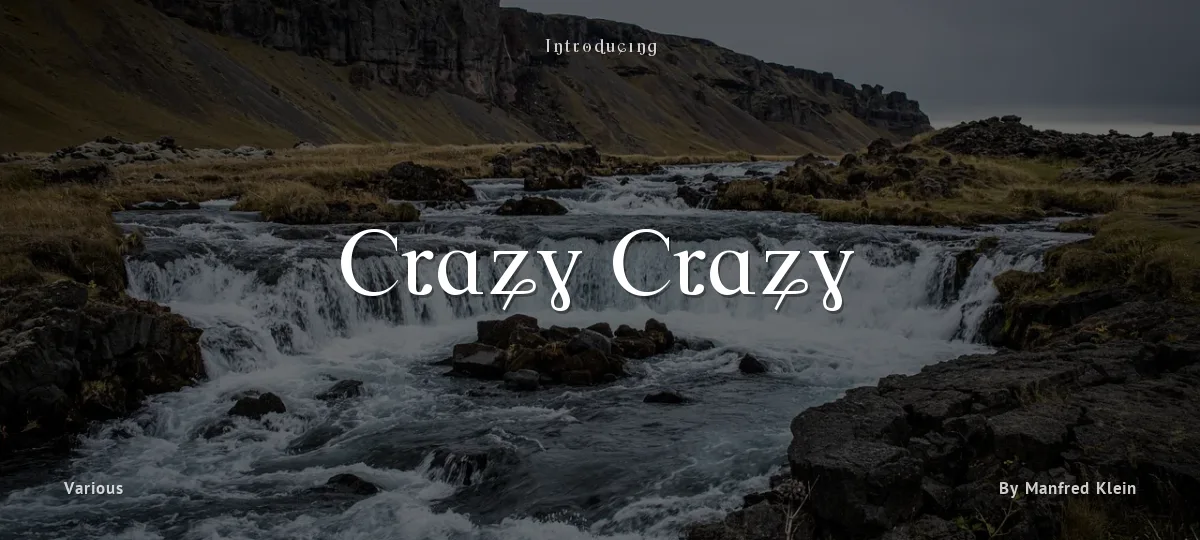 Crazy Crazy font preview
