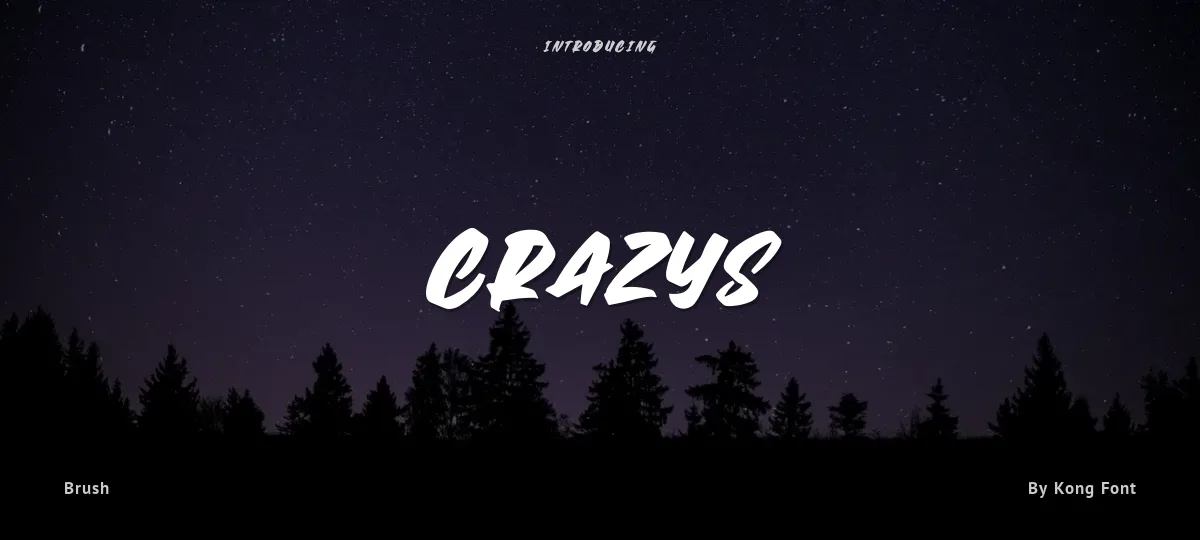 Crazys font preview