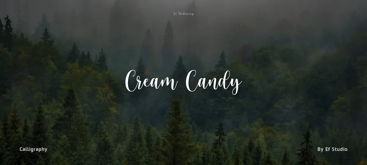 Cream Candy font preview