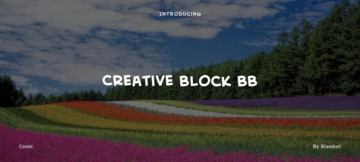 Creative Block BB font preview