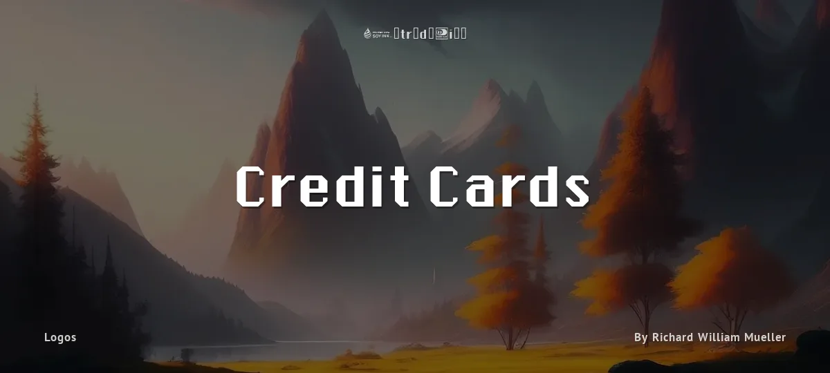 Credit Cards font preview