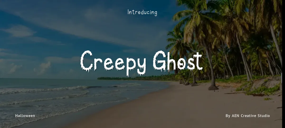 Creepy Ghost font preview