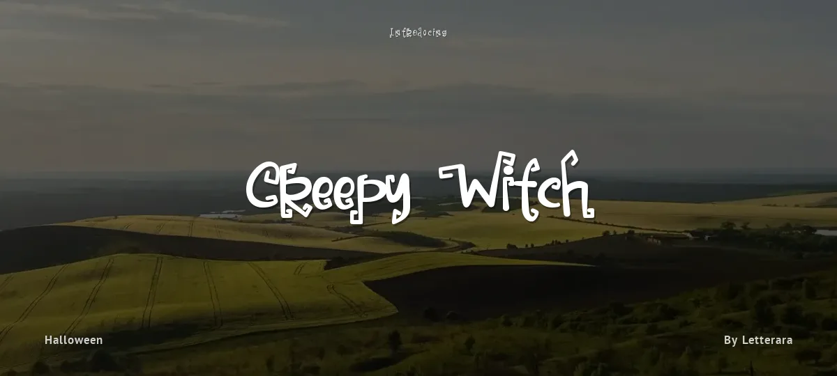 Creepy Witch font preview