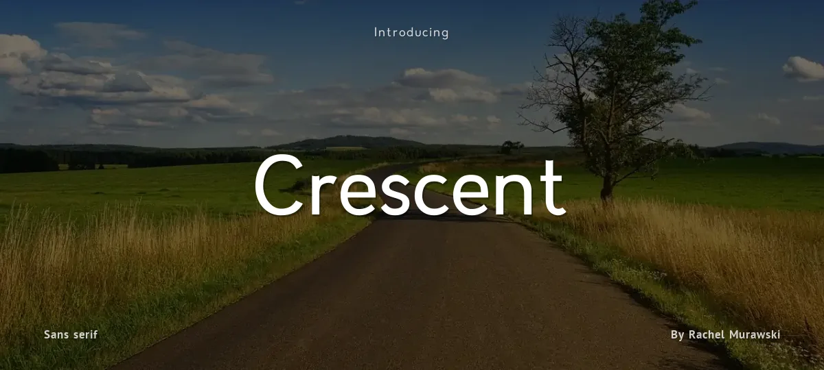 Crescent font preview