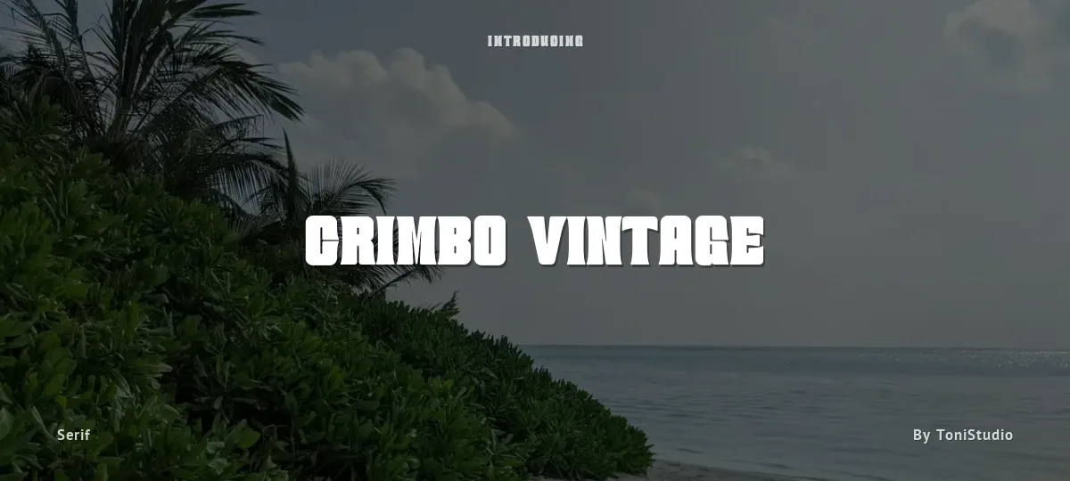 Crimbo Vintage font preview