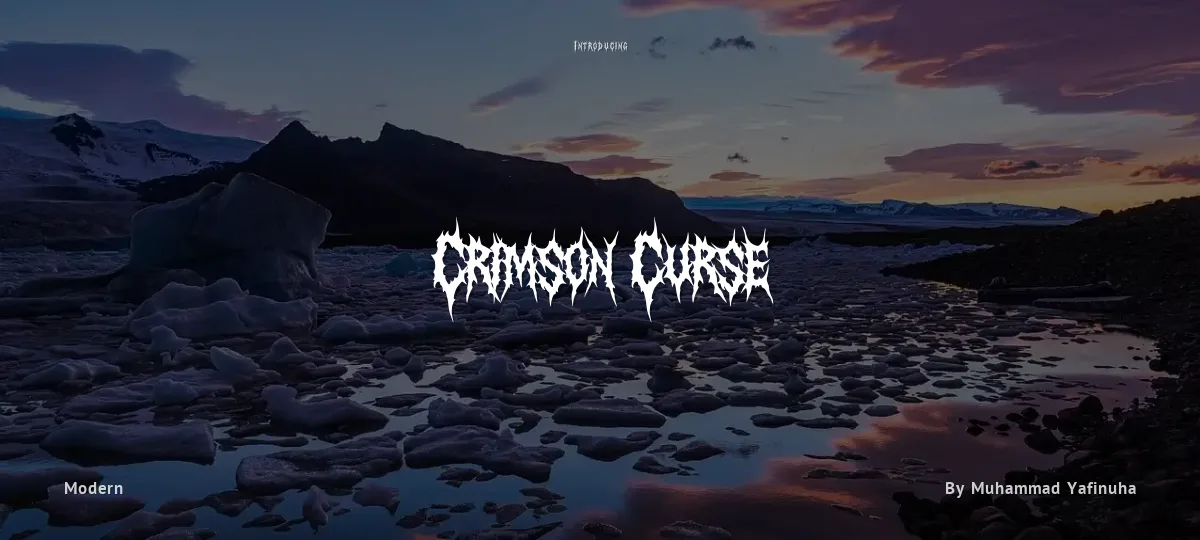 Crimson Curse font preview
