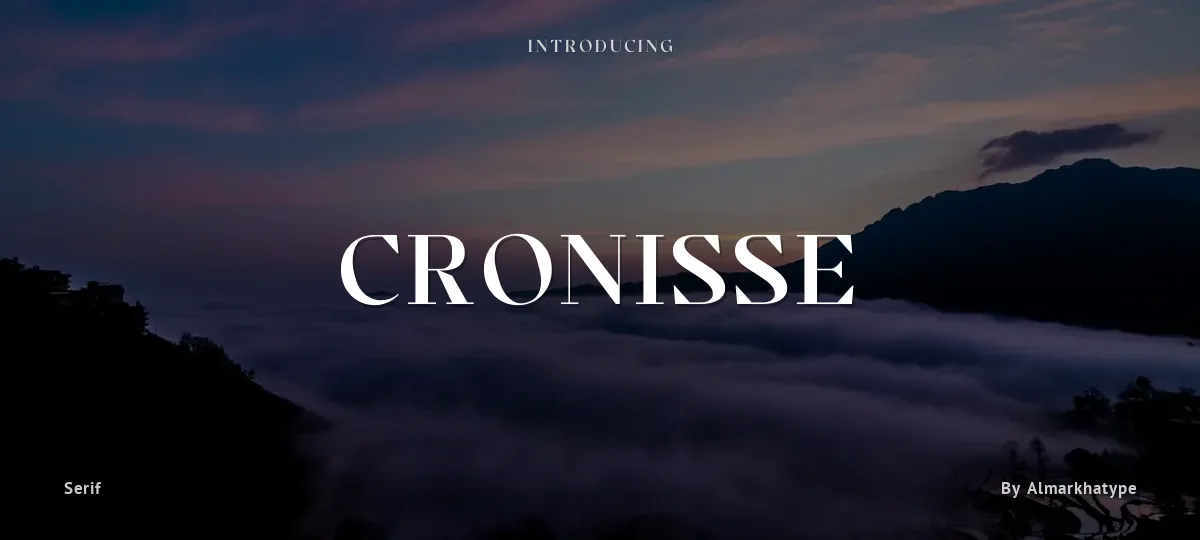 Cronisse font preview