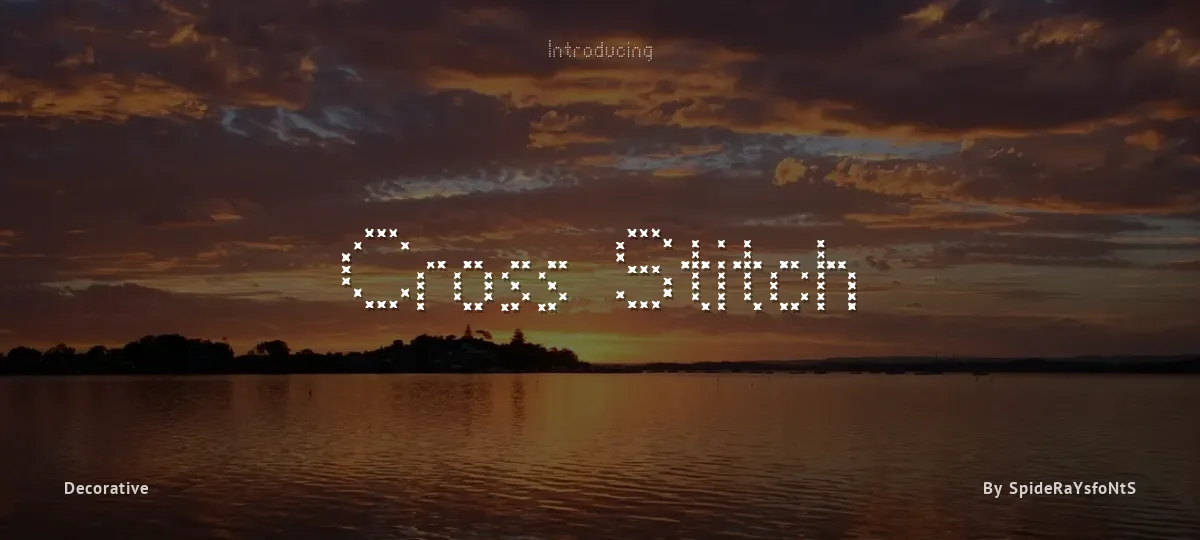 Cross Stitch font preview