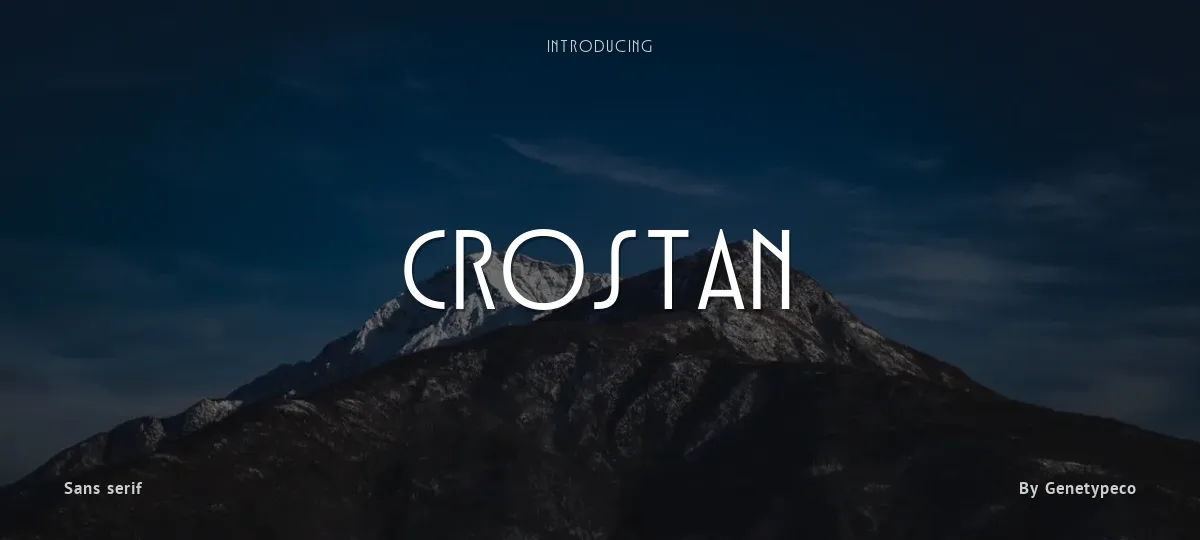 Crostan font preview