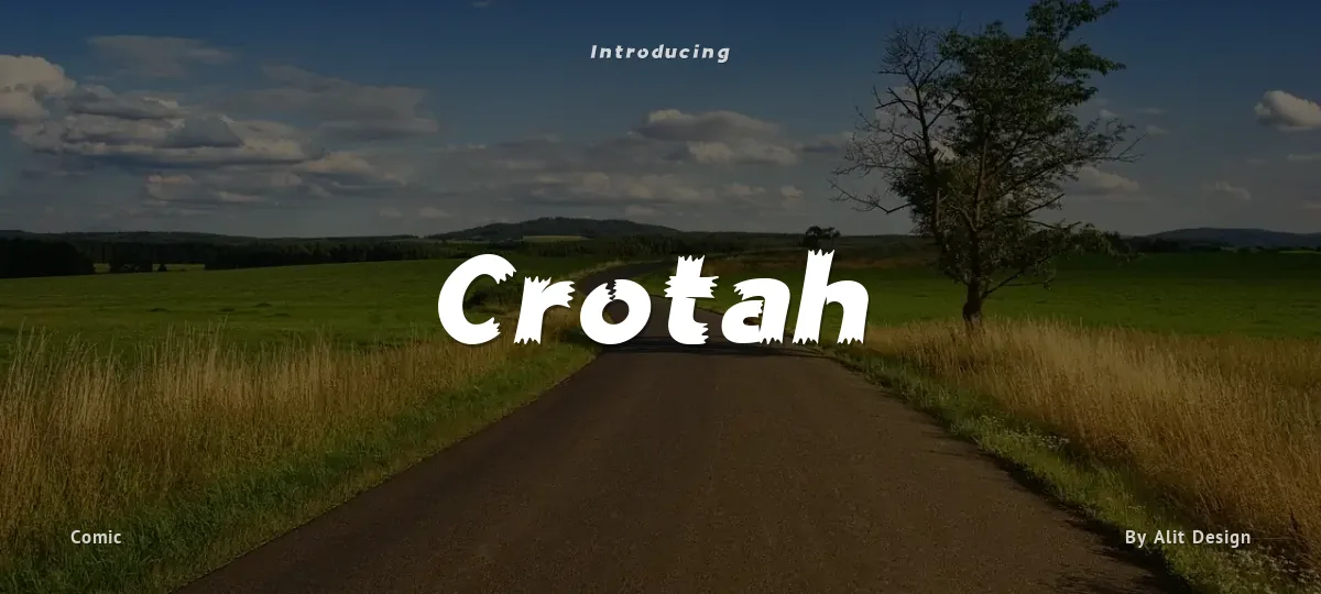 Crotah font preview