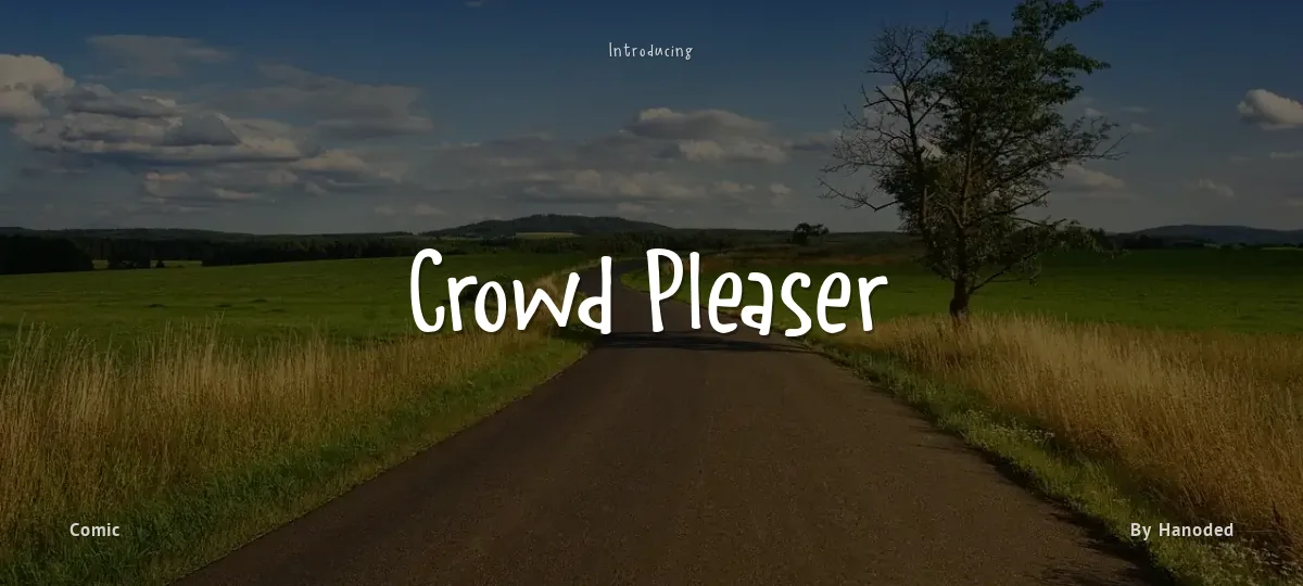 Crowd Pleaser font preview