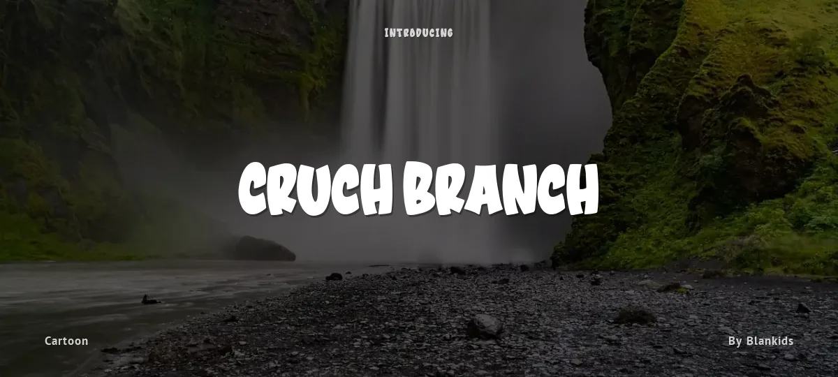 Cruch Branch font preview