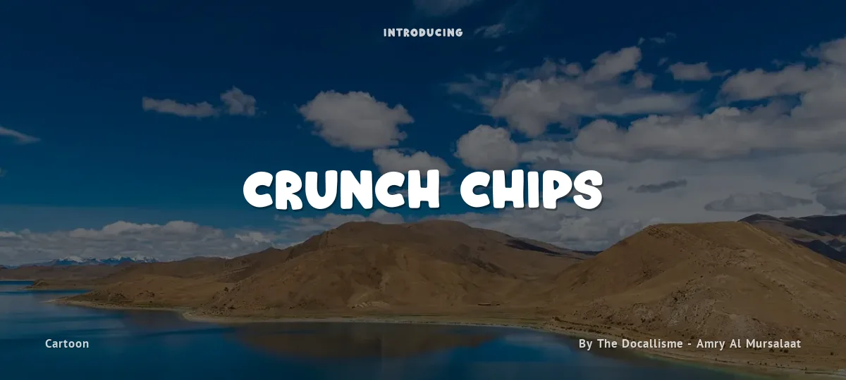 Crunch Chips font preview