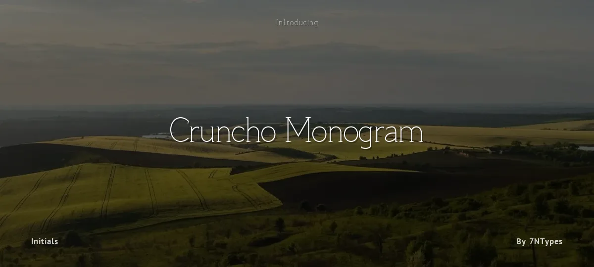 Cruncho Monogram font preview