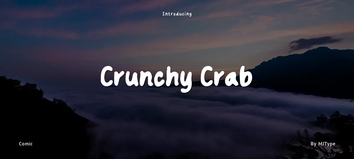 Crunchy Crab font preview