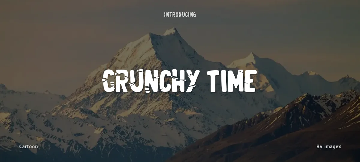 Crunchy Time font preview